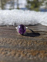 Faceted Amethyst Ring #2 - Alpine Lily Jewelry & Designs