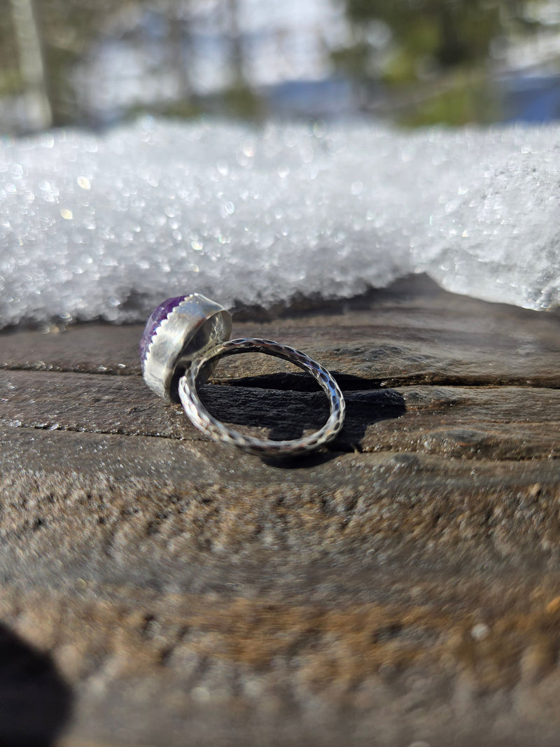 Faceted Amethyst Ring #2 - Alpine Lily Jewelry & Designs