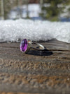 Faceted Amethyst Ring #2 - Alpine Lily Jewelry & Designs