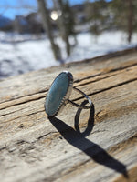 Rose Cut Aquamarine Ring - Alpine Lily Jewelry & Designs