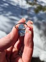 Rose Cut Aquamarine Ring - Alpine Lily Jewelry & Designs