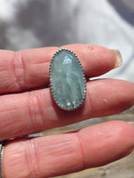 Rose Cut Aquamarine Ring - Alpine Lily Jewelry & Designs